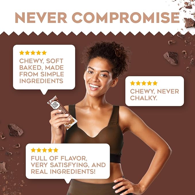 88 Acres Granola Bars | Double Dark Chocolate | Gluten Free, Nut-Free Oat and Seed Snack Bar | Vegan & Non GMO | 12 Pack
