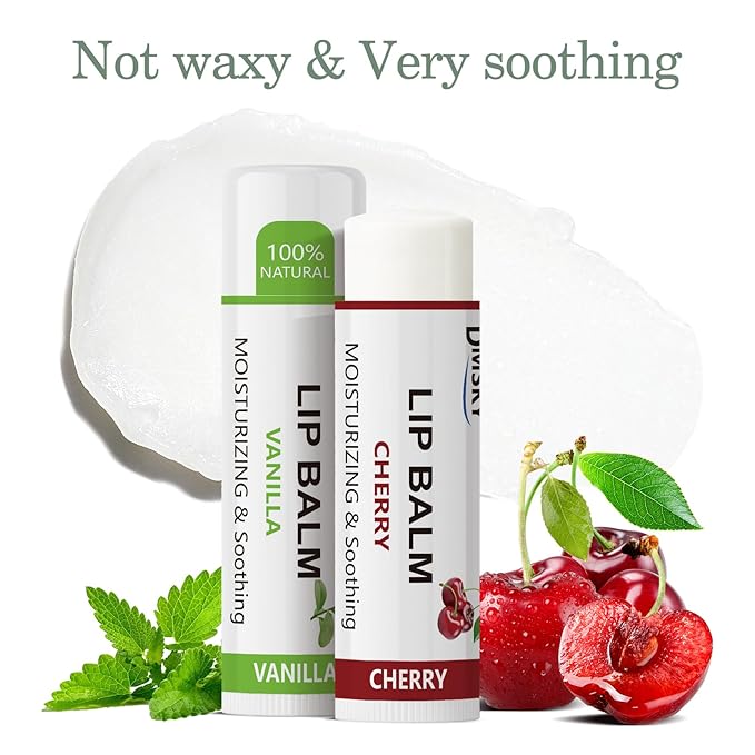 Dmsky Lip Balm Bulk - Fruit Variety Pack, Hydrating for Men, Women, Kids - 0.15 Oz, 360 Count