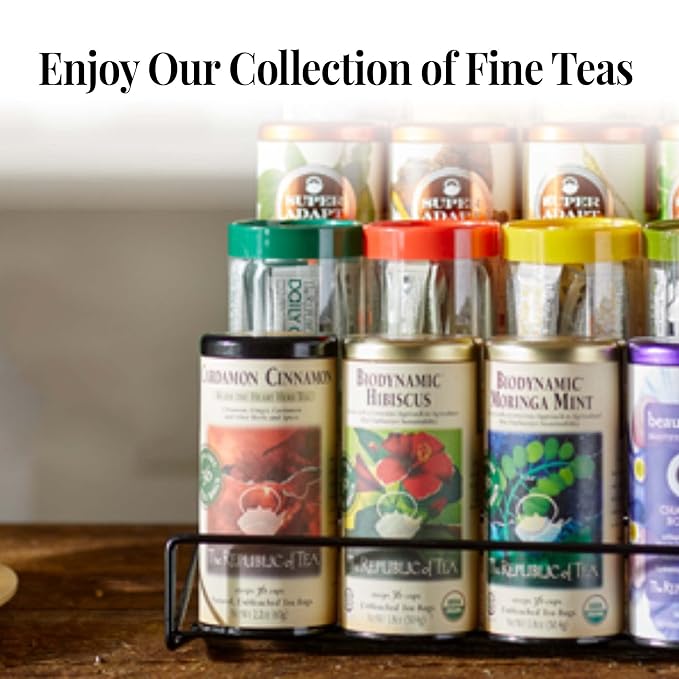 The Republic of Tea Almond Coconut Macaroon Red Rooibos Herbal Tea, 36 Tea Bag Refill