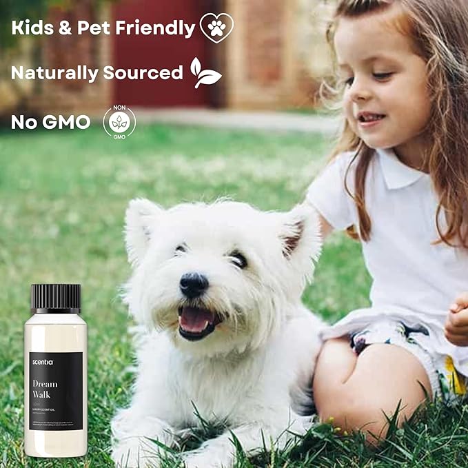 Scentia Hotel Diffuser Oil - 120 ml 4.06 fl oz - Fragrance Oil Blend with White Tea,Natural Home Fragrance and Hotel Scent for Diffusers & Machines -Dream Walk