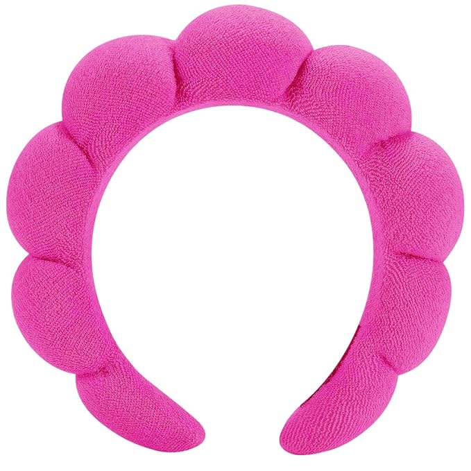 Spa Headbands: Makeup & Face Wash Headbands for Skincare, Masks, and Treatments - Terry Cloth, Puffy Design