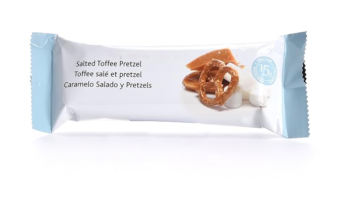 BalanceDiet™ | Protein Bar | 15g of Protein | Low Carb | 7 Bar Box (Salted Toffee Pretzel) (Pack of 2)