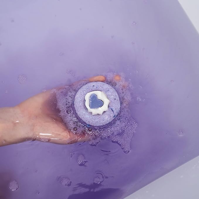 ANIHANA Bath Bomb with Coconut Oil, Paraben Free, Hand-Crafted Luxury Fizzers, Refreshing Lavender Love Scent, 6.3 oz
