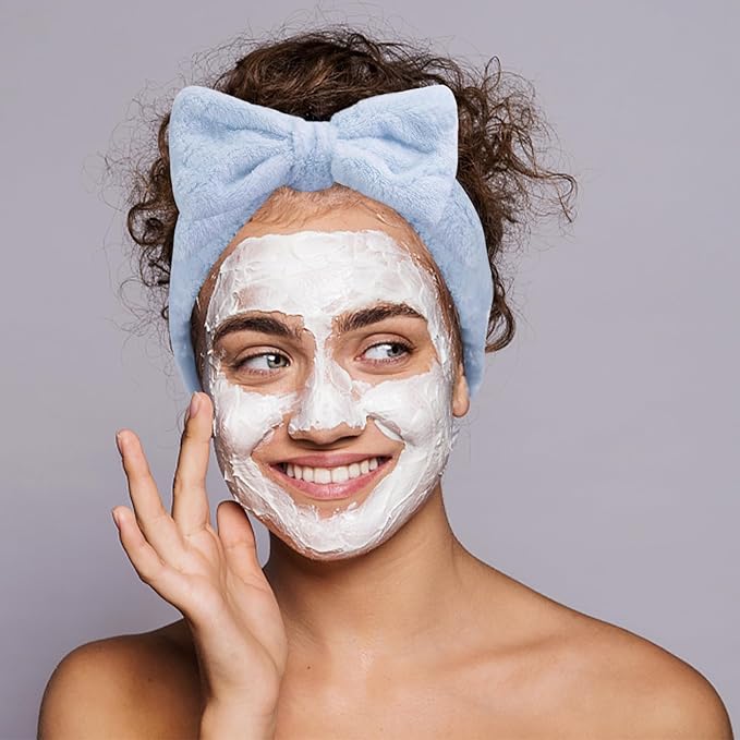 Shindel 6PCS Spa Headbands for Women, Skincare & Makeup Headbands for Face Washing, Gift for Teen Girls (Assorted Colors)