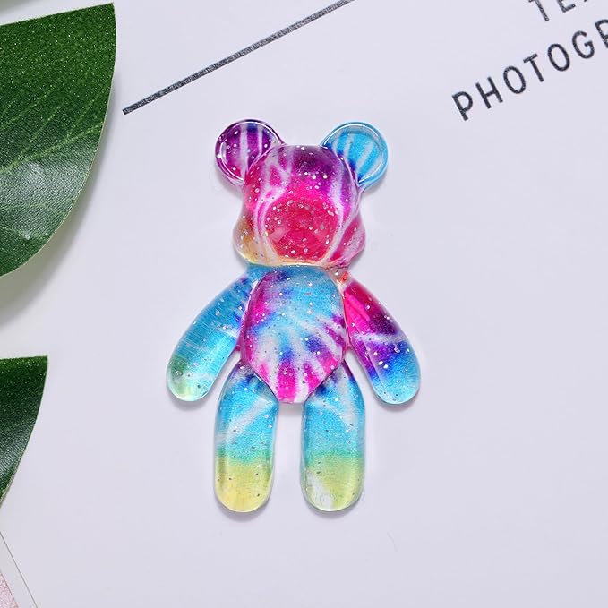 Worry Bear, Pocket Bear Hug, Anxiety Relief Gifts for Men Women, Mental Health Positivity Gift, Stress Relief Gift for Her, Comforting Gifts for Son Daughter Back to School, Rainbow Gradient