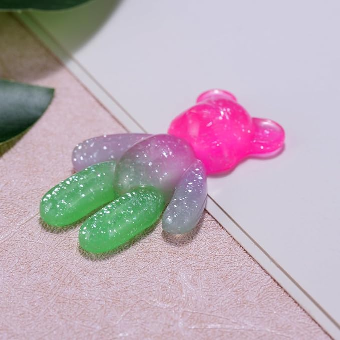 Pocket Bear Hug, Anxiety Gifts for Men Women, Mental Health Positivity Gift for Anxious Friend, Autism Fidget Gift, Stress Relief Gifts for Her, Back to School Reminder of Comfort, Pink Green