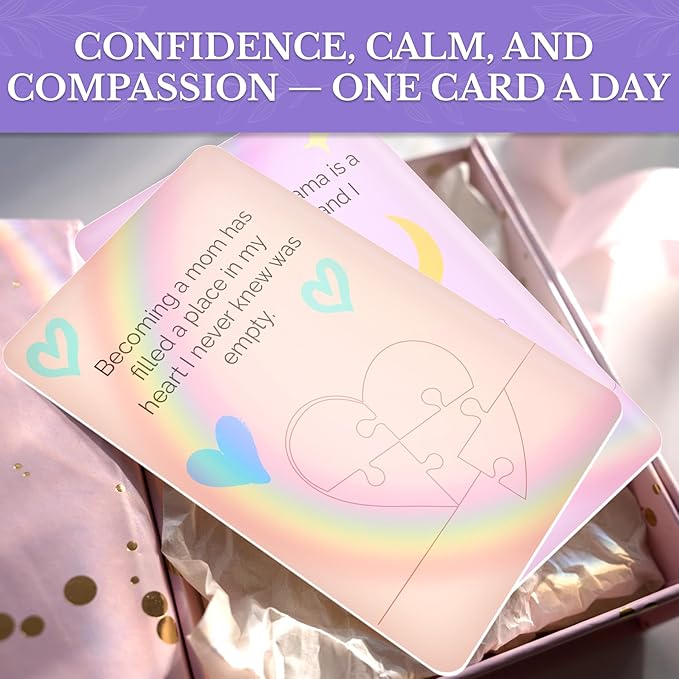 QUOKKA Rethink 95 Affirmation Cards for New Moms – Daily Support Deck for Strength, Self-Love, Grace and Mindful Motherhood – Thoughtful Gift for First-Time and Experienced Moms