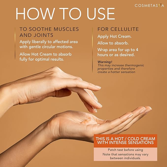 Cellulite Massage Oil, Gel & Mitt - Natural Hot Cream Massage Gel, Oil & Massager - Firm, Tone, Tighten & Moisturize Skin. Soothes Muscles (16.9 oz)