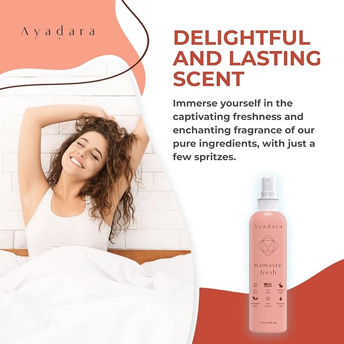 Namaste Bed & Linen Mist - Lavender Pillow Spray for Calm Sleep, 2000+ Uses