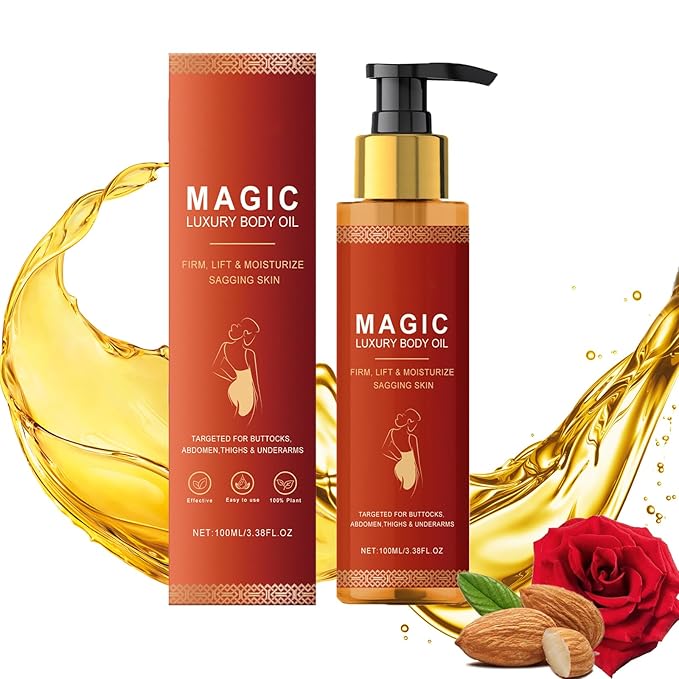 Magic Body Firming Oil, Ultra Hydrating and Firming Skin Magic Luxury Body Oil for Women Full Body Use.It Contains Vitamin E and Plant Essence Glow Oil (1Pcs)