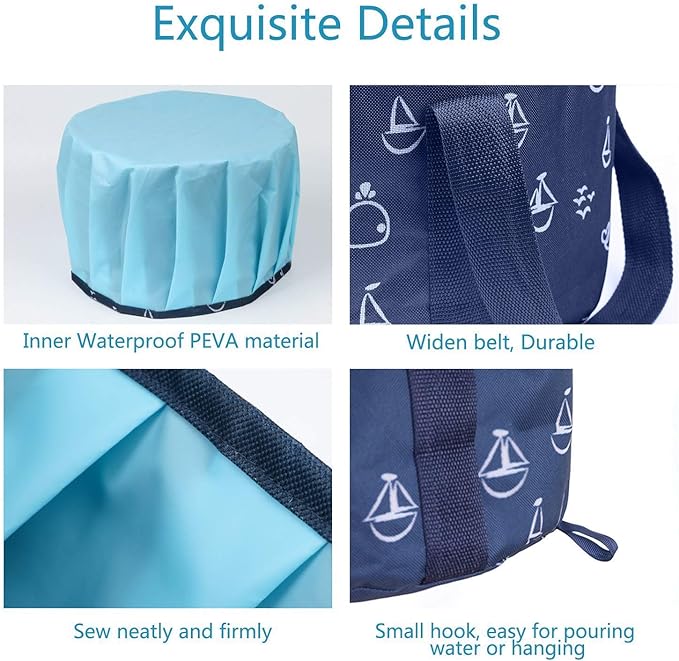 Collapsible Bucket for Soaking Feet, Portable Travel Foot Bath Tub, Foot Soaking Bath Basin Portable, Foot Spa Soaking Feet Home Pedicure Basin Outdoor Camping