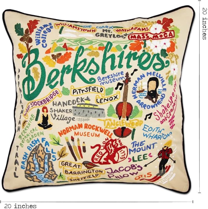 Catstudio Berkshires Embroidered Decorative Throw Pillow