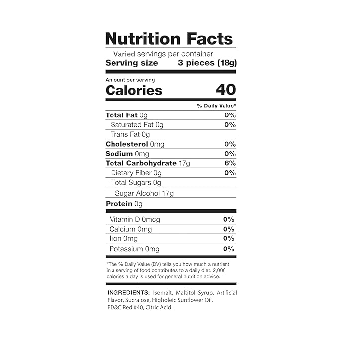 Sugar Free Fiery Cinnamon Hard Candy Discs -1 lb Bag Individually Wrapped Keto And Diabetic Friendly Cinnamon Flavored Gourmet Candies (16oz)