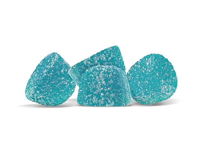 Honest Bites Low Sugar Sour Gummy Candy, Sour Blue Raspberry Flavor - Low Calorie, Keto Friendly, Low Sugar Snack for Diabetics, Zero Carb - 6 Pack