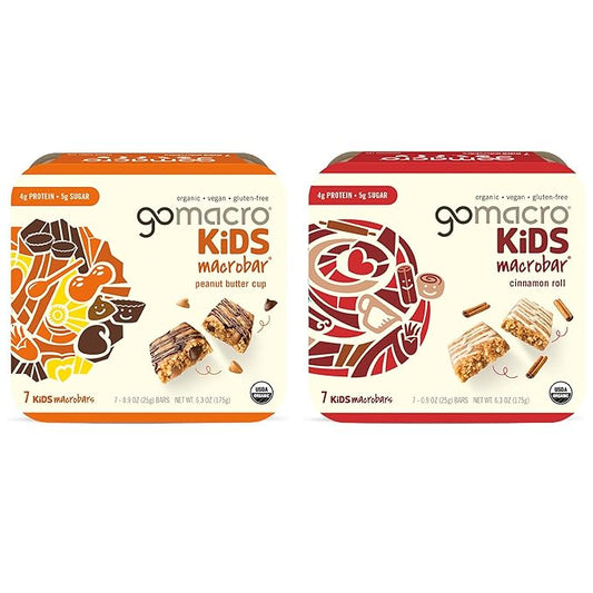 GoMacro MacroBar Organic Vegan Protein Bars - Maple Sea Salt & Oatmeal Chocolate Chip (2.3 Ounce Bars, 12 Count) (Pack of 2)