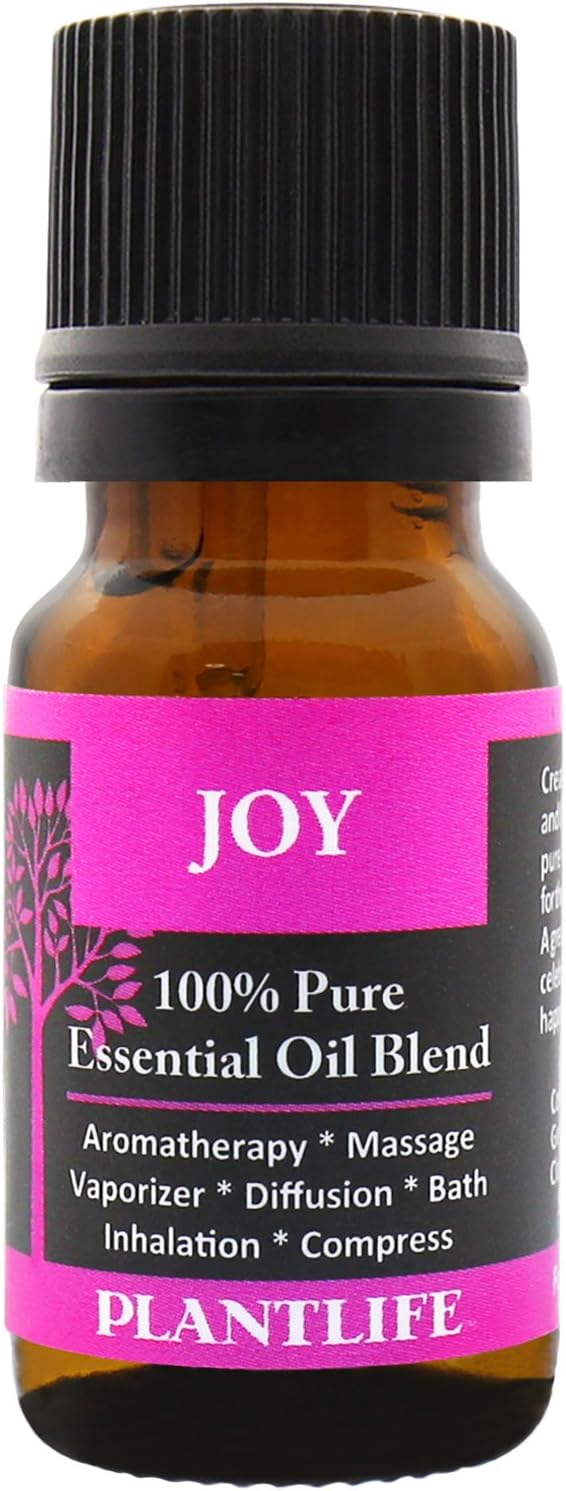 Plantlife Joy Aromatherapy Essential Oil Blend - Straight from The Plant 100% Pure Therapeutic Grade - No Additives or Fillers - Made in California 10 ml