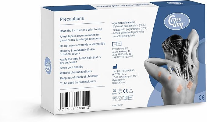 CrossLinq Acupressure Patches | Acupuncture Patch for Scars & Muscle Pain | Crosshatch Pain Patches | Non-Elastic Crosspatches | Small | (Pack of 240)