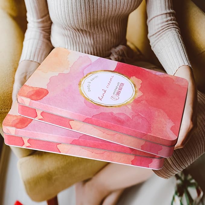 BODY & EARTH Hand Cream, Hand Lotion, 12 Pcs Travel Size Hand Cream Gift Set for Women Dry Hands Moisturizing with Shea Butter Valentines Mini Hand Lotion Gift Set for Women