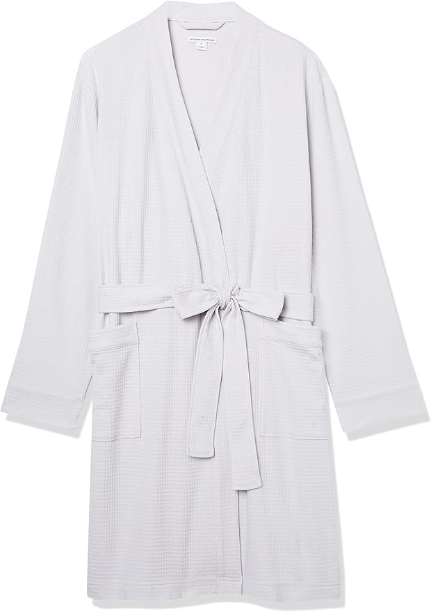Amazon Essentials Women's Lightweight Waffle Mid-Length Robe (Available in Plus Size)