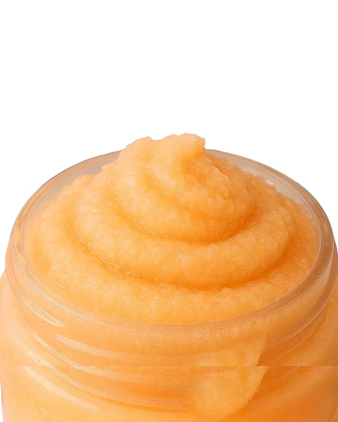 Exfoliating Sugar Scrub - Fruit Scented Exfoliating Body Scrub - Moisturizing Natural Face and Body Polish with Essential Oils - Gentle for Sensitive Skin - Mango Papaya, 8oz