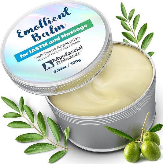 Myofascial Releaser Massage Tools Emollient Balm - Natural Essential Massage Oil - Myofascial Release Tool Massage Cream for Massage Therapy, IASTM Tool Muscle Rub Ultra Strength, Gua Sha Tool Partner