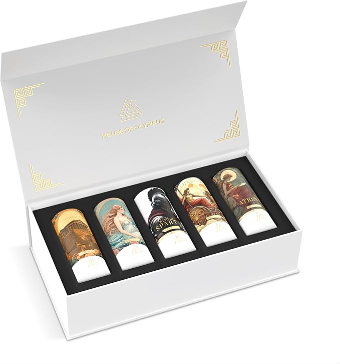 Car Air Freshener Gift Set | 100% Natural Essential Oils | Luxury Car Scent by House of Olympus | Made in USA