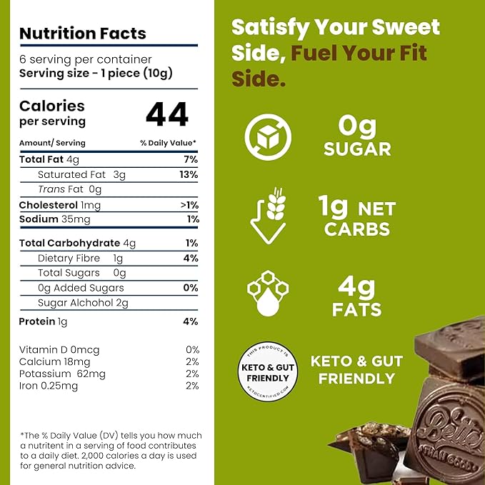 BETTER THAN GOOD Keto Chocolate Bark Bites | Sugar Free high protein Snacks, Low Carb Dark Chocolate Krunch | Gluten Free, Healthy Kids & Diabetic Friendly Snack | Occasion treat | 6 servings per bag (2 Pack)