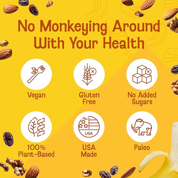 Monkey Brittle Healthy Snacks, Crispy Plant-Based Treats for Kids & Adults, Vegan & Gluten-Free, All-Natural Snack for School, Sports, Camping & On-the-Go (Pack of 12), Strawberry Banana Crunch