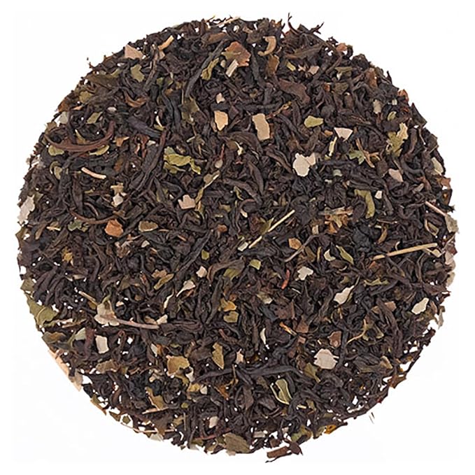 English Tea Store Chocolate Mint Flavored Black Loose Leaf Tea Pouches - 4oz | Ceylon Black Tea Blend with Rich Chocolate and Cool Mint Notes | Refreshing Hot or Iced Tea