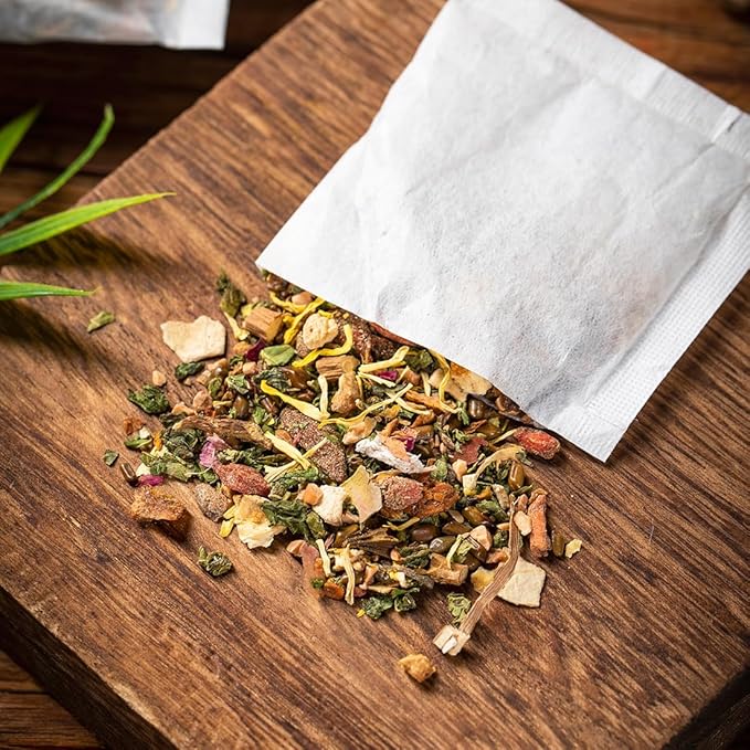 Premium Liver Detox Tea,30 Tea Bags /5.3 Oz, Nourishing Liver with 18 Natural Herb Ingredients, Traditional Chinese Liver Cleanse Tea, for Liver Detox & Liver Protection Hebal Chinese Tea 排毒茶.