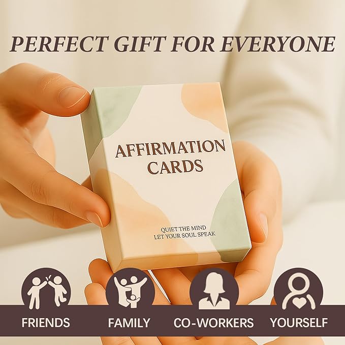 54 Positive Affirmation Cards for Women –Mindfulness Deck for Self Empowerment & Emotional Wellness, Daily Motivational Quotes, Encouragement Gift for Women,Co-works,Family