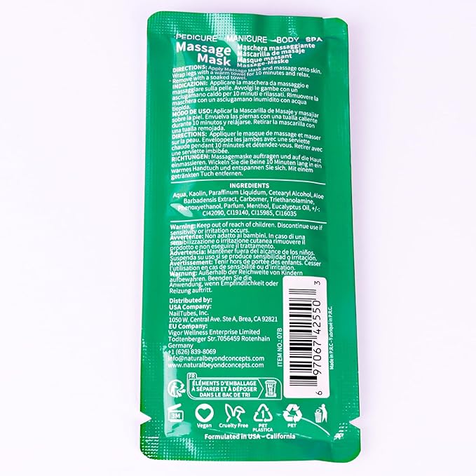 Pedicure Kit Foot Soak Set: Bubble Salt, Sugar Scrub, Massage Mask, Massage Lotion in a Box, 4 Step Foot Spa Kit for Dry Feet,Tired Feet(3 Set Green tea)