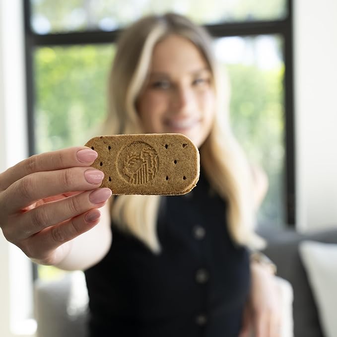 Olyra Hazelnut Cocoa Sandwich Breakfast Biscuits, Healthy Snacks for Adults and Kids, Low Sugar, High Fiber, Organic Vegan Cookies, with Ancient Greek Grains, USDA Certified Organic, Non GMO, 24 Packs