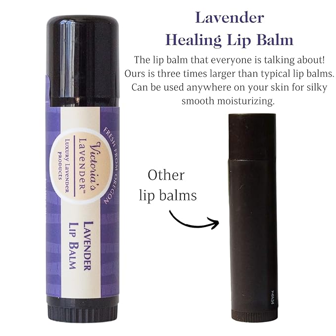 Victoria's Lavender Gift Set - Handmade Soap, Hand & Body Lotion, Lip Balm, Body Candle Luxury Lavender Products, Ideal Pamper Gifts for Women & Spa Gift - Made in the USA Lavender Set