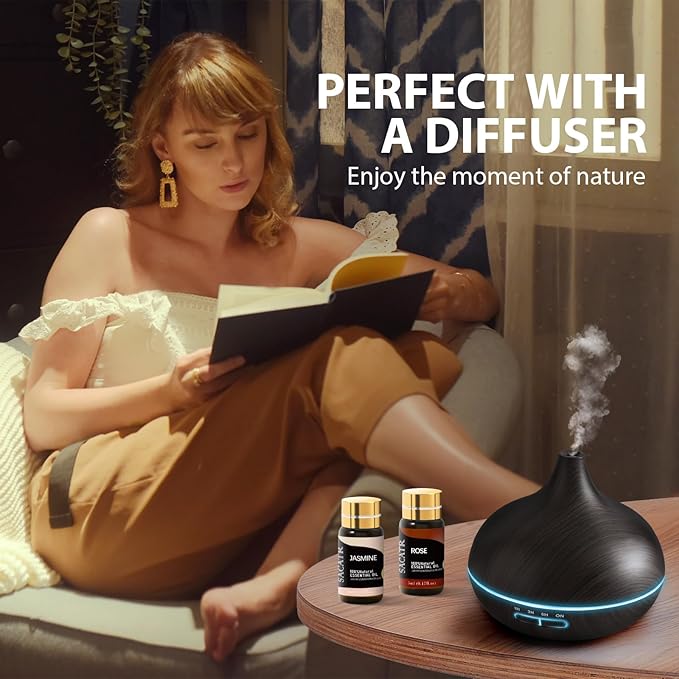 Essential Oil Set - Natural Essential Oils - Essential Oils Gift Set for Massage,Diffuser, Home Care, DIY Candle and Soap Making(25 * 5ML)