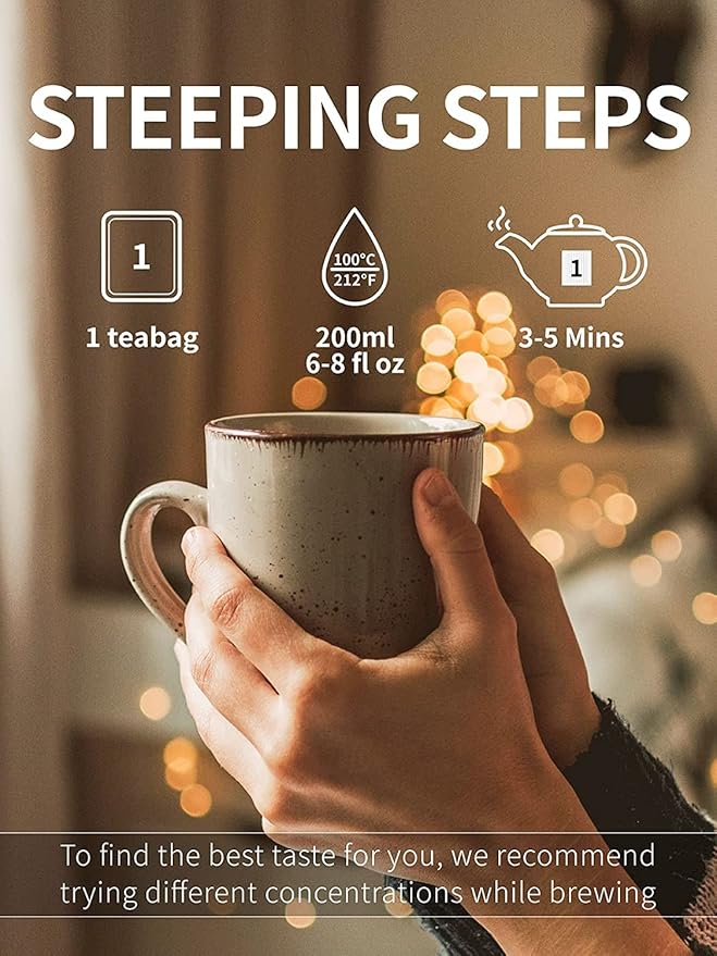 TeeLux Jasmine Green Tea Bags, Natural Caffeinated Jasmine Scented Green Tea with Pleasant Aroma, 100 Count Tea Bags