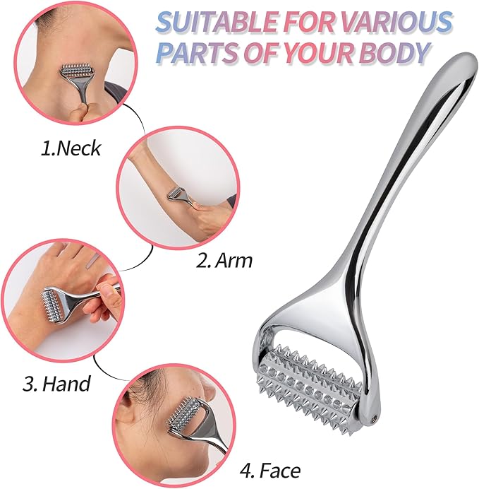 SOOTHESOUL Acupuncture Massage Roller, Trigger Points Massage Tool, Pain Relief and Stress Relaxing Massager for Muscle,Scalp, Hand,Neck, Arm, Foot, Face