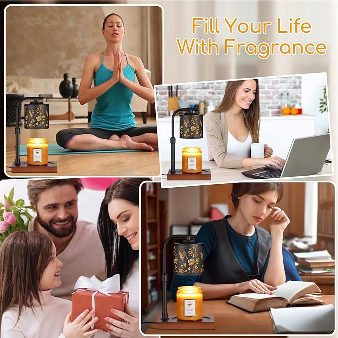 Candle Warmer Lamp with Adjustable Height Dimmable for New Home Decor Electric Candle Warmer for Jar Candles Birthday Gifts for Women Mom(Hummingbird)