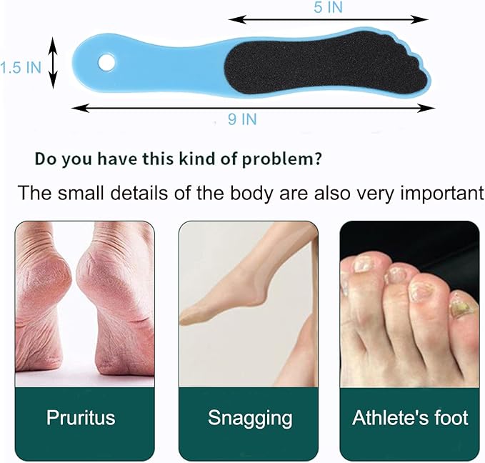 10 Pack Foot File, Professional Foot Callus Remover Sandpaper Pedicure Tools, Double Side Foot Scrubber, Sander for Dead Skin Foot Rasp Pedicure for Women Mother Family Manicure Beauty Shop Spa