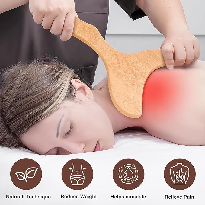 JUANWAN 12-in-1 Wood Therapy Massage Tools Lymphatic Drainage Massager Wooden Massage Body Sculpting Tools Maderoterapia Kit Wood Therapy Tools for Muscle Pain Relief Body Shaping Anti-Cellulite