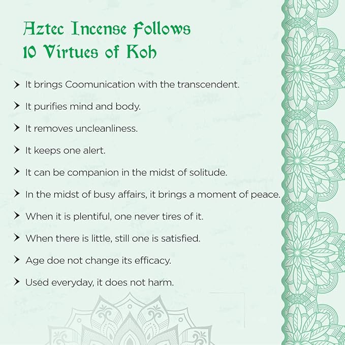 Soul Sticks Aztec Cinnamon Resin Incense Sticks, 90 Hrs Burn Time – 100% Natural, Hand-Rolled & Slow-Burning 6 Pcs| Artisan Blend for Yoga, Meditation, Relaxation, Aromatherapy (Patchouli)