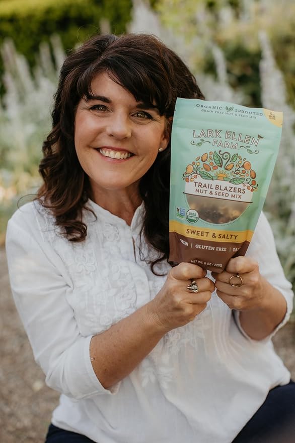 Lark Ellen Farm Sweet and Salty Nut and Seed Trail Mix, Gluten Free Trail Mix Bags, Grain Free Healthy Snacks, Certified Organic, Non-GMO, Paleo, Vegan 8oz, 6 pack