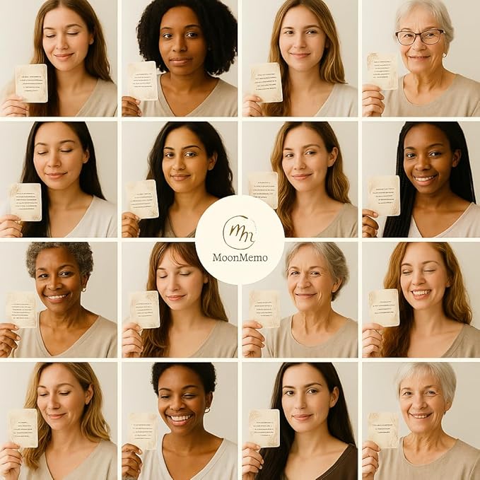 Positive Affirmation Cards for Women – 50 Daily Affirmations for Mindfulness, Self- Care & Meditation with Wooden Stand | Inspirational and Motivational Birthday Gifts for Women, Mom & Friends