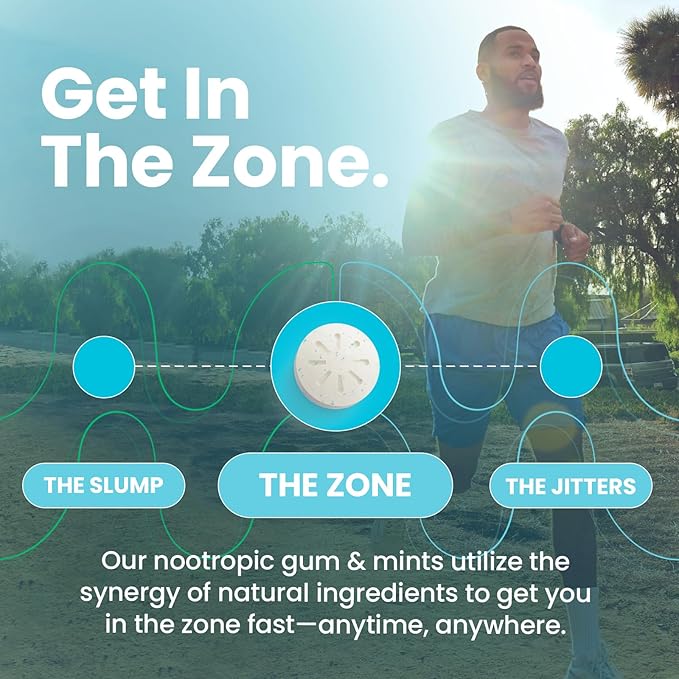 NeuroGum Energy & Focus Gum (54 Count-6 Pack, Cinnamon) | 40mg Natural Caffeine + L-Theanine + Vitamin B12 & B6 + Xylitol | Sugar Free Nootropic Cognitive Brain Performance Supplement