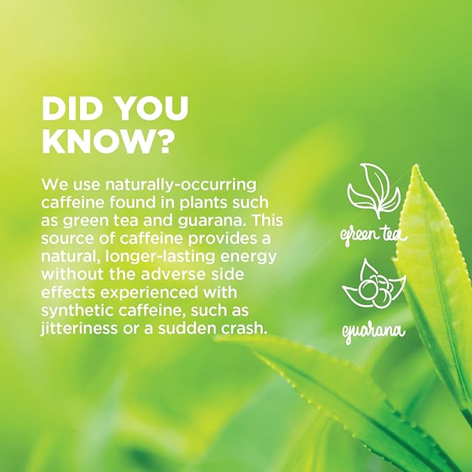 GURU Original Organic Energy Drinks, Clean Energy Drink with Plant Based Natural Caffeine from Green Tea, Gluten Free and Vegan, 140MG Caffeine, Healthy Drinks, 12oz (Pack of 24)