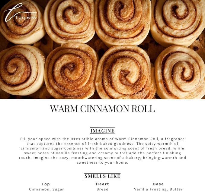 Car Air Freshener Diffuser – 2 Pack Hanging Air Freshener Diffuser (.34 Oz, Warm Cinnamon Roll)