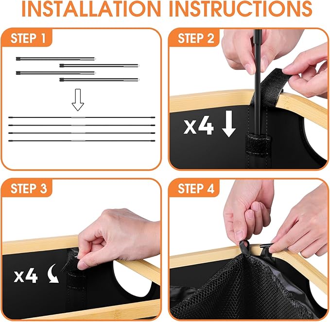 Laundry Basket Clothes Hamper with Lid and Removable Bag Large Collapsible Laundry Baskets with Handle, Freestanding Hampers for Bedroom Aesthetic, Dorm, Bathroom, Laundry Room 100L (Black)