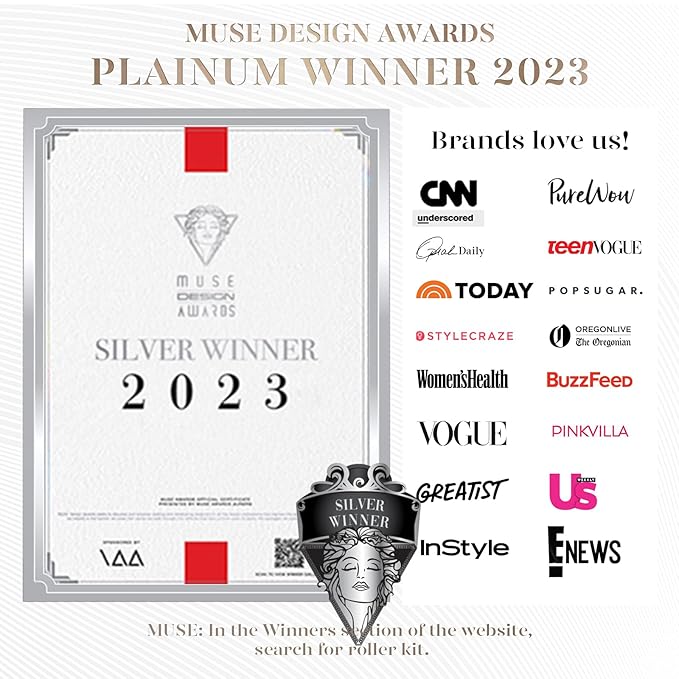 BAIMEI Jade Face Roller & Gua Sha, Facial Beauty Roller Skin Care Tools, Self Care Gift for Men Women, Massager for Face, Eyes, Neck, Relieve Fine Lines and Wrinkles - Blue