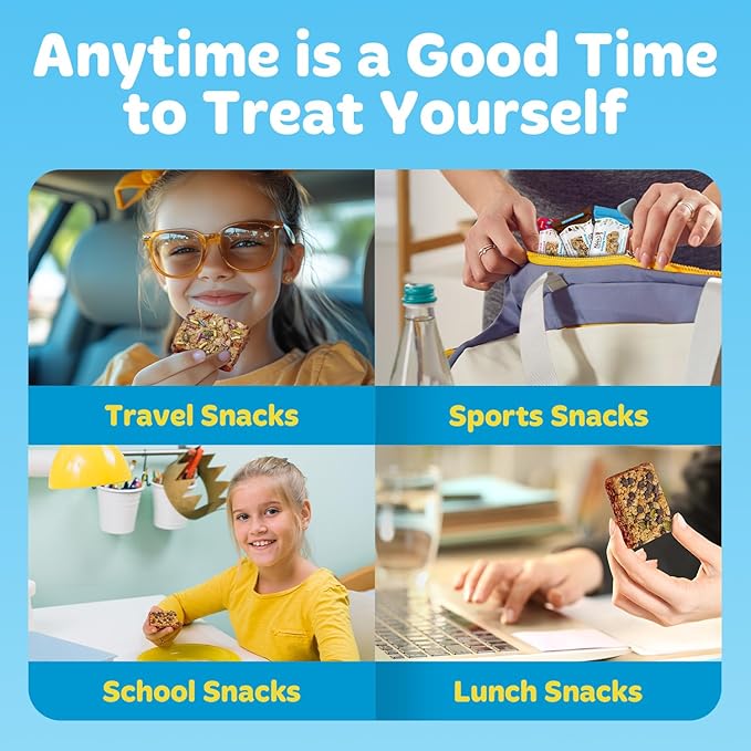 Blake’s Seed Based Crispy Treats – Variety Pack (24 Count), Vegan, Gluten Free, Nut Free & Dairy Free, Healthy Snacks for Kids or Adults, School Safe, Low Calorie Soy Free Snack