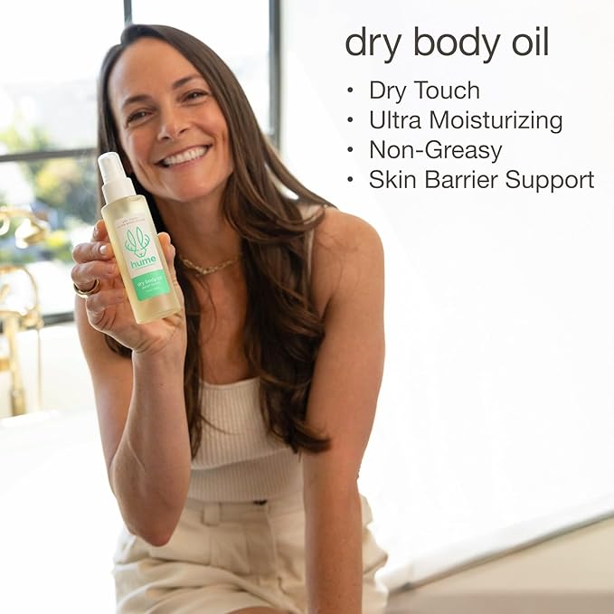 HUME SUPERNATURAL Dry Body Oil Spray - Moisturizing Oil for Dry Skin, After Shower Body Oils for Women and Men, Dry Oil Body Spray, Nourishing, Hydration, Glow, Desert Bloom, 1-Pack